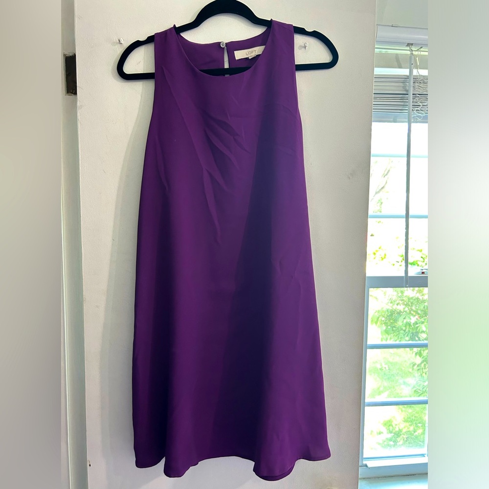 LOFT Purple Sleeveless Dress